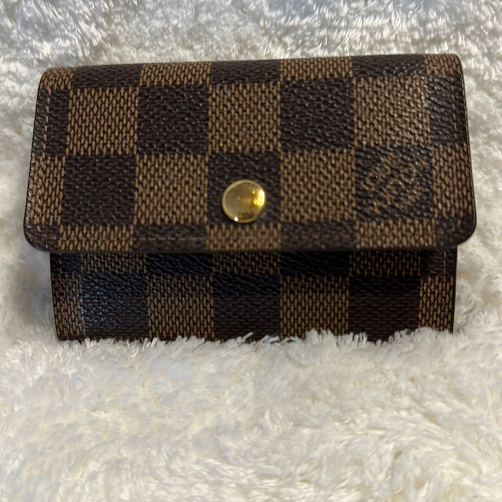 Louis Vuitton Damien Ebene Porte Monnaie plat case